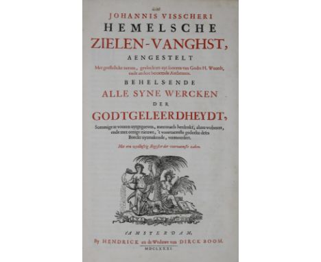 Visscher,J.: Hemelsche zielen-vanghst, aengestelt met geestelicke netten, gevlochten uyt snoeren van Godts H. Woordt, ende an