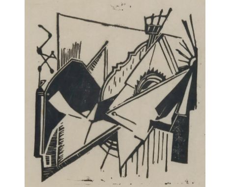 Janco, Marcel: (1895 Bukarest - Ein Hod 1984). Circuit total par la lune et par la couleur. Eine von acht Illustrationen für 