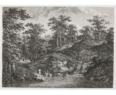 Kolbe, Karl Wilhelm: (1757 Berlin - Dessau 1835). Le Pêcheur. Radierung nach Samuel Gessner. 28,4 x 39 cm., Blgr. 40,5 x 53,5