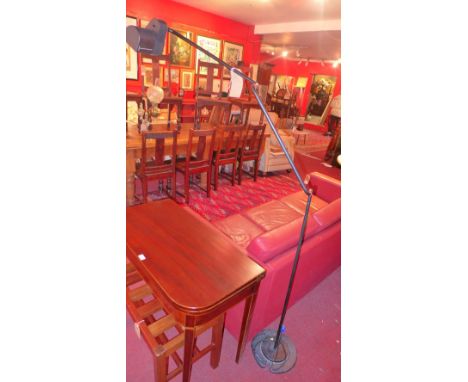 A 1980s designer adjustable standing lamp