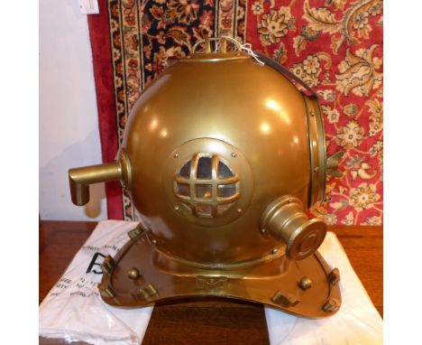 A replica antique divers helmet 