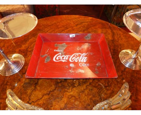 A vintage style Coca Cola tray