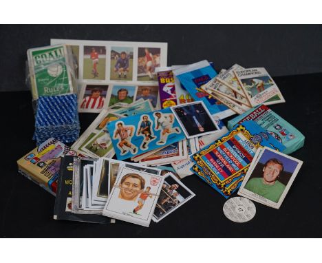 Trade Cards etc - Sport selection, to include approx 70 Esso Top Team Football Photo Discs with packets, baseball, wrestling,