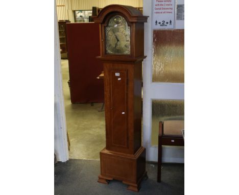 Tempus Fugit Mahogany Cased Grandmother Clock with Brass Dial, 164cms high 