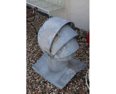 Gardenalia - Zinc Roof Cowl of Architectural Form 