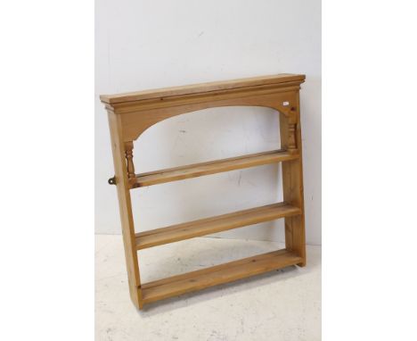 Hanging Pine Cottage Shelf, 73cms wide x 81cms high 