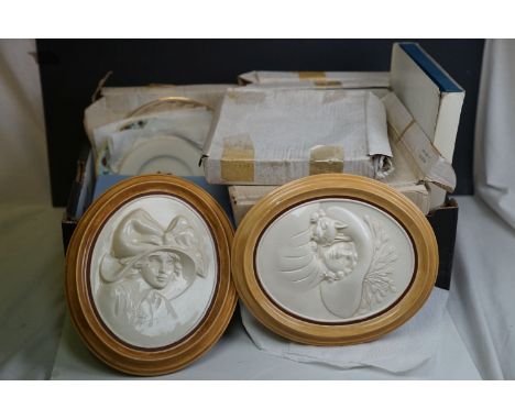A collection of ceramic plaques and collectors plates to include Royal Worcester examples. 