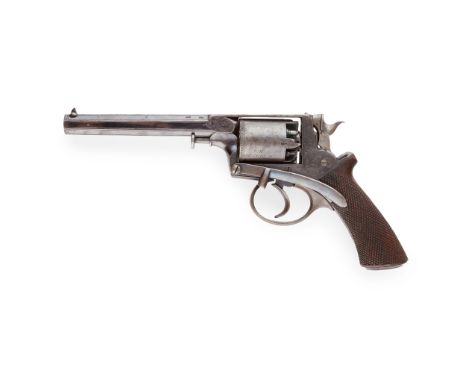 ADAMS PERCUSSION FIVE SHOT DOUBLE ACTION CAP AND BALL REVOLVER CIRCA 1860 SERIAL NUMBER B4414 and patent number 19922R with e