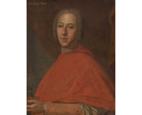 AFTER DOMINICO CORBES HALF LENGTH PORTRAIT OF HENRY STUART, CARDINAL YORK&nbsp;Inscribed, oil on canvas in finely carved peri