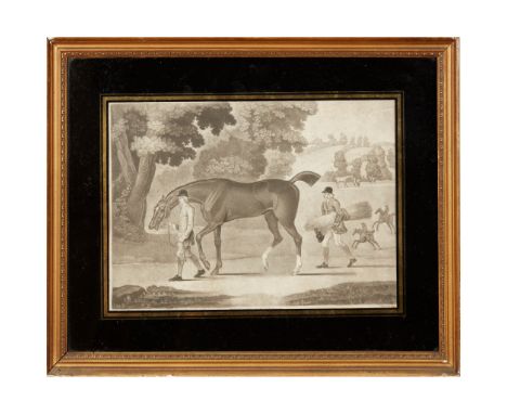 COLLECTION OF ELEVEN MEZZOTINT EQUESTRIAN PRINTS LATE 18TH CENTURY mostly published by T.Burford, including some titled examp