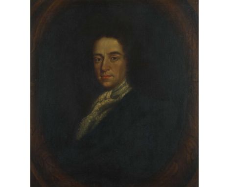 18TH CENTURY SCOTTISH SCHOOL HALF LENGTH PORTRAIT OF SIR ROBERT ANSTRUTHER, 1st BARONET Feigned oval, oil on canvas(76cm x 63