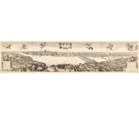 London. Martin (Robert after Cornelius Dankers). London, 1832, large uncoloured lithograph, printed on four sheets and conjoi