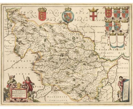 Yorkshire. Blaeu (Johannes), Ducatus Eboracensis pars Occidentalis; The West Riding of Yorkshire, Amsterdam, circa 1648, engr