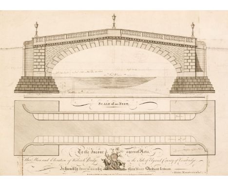 * Bridges. Mackworth (Henry Junr.), To the Encouragers of Arts. This Plan and Elevation of Wisbeach Bridge in the Isle of Ely