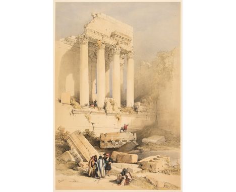 * Roberts (David). Baalbec, Louis Haghe, circa 1853, hand-coloured lithograph, 500 x 340 mm, mounted, framed and glazedQty: (