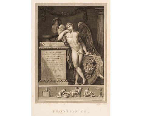 Mongez (Antoine). Tableaux, statues, bas-reliefs et camées de la Galerie de Florence et du Palais Pitti, dessinés par Wicar, 