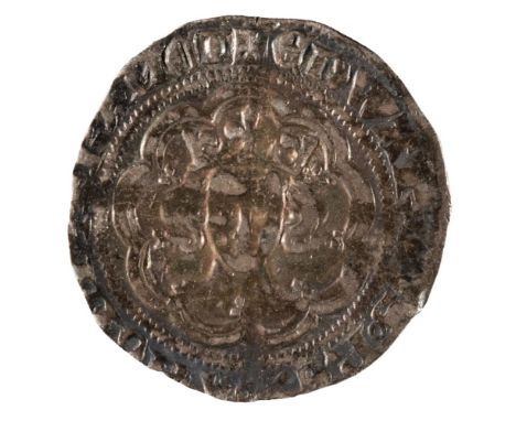 * Great Britain. Edward III, 1327-77, Halfgroat, Fourth Coinage, Pre-Treaty Period, 1351-61, mm, Cross 1, London Mint, a mino