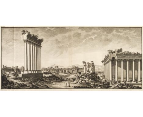 [Wood, Robert]. The Ruins of Balbec, otherwise Heliopolis in Coelosyria, 1st edition, London, 1757, 37 engraved plates only o