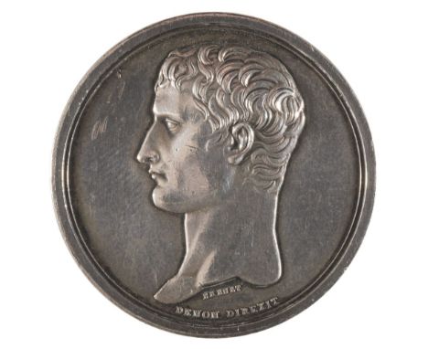 * France. Napoleon I (1769-1821), AR Medal, Preserving the Fortune of Napoleon. By Brenet. Struck c.1803. Obv: Head of Bonapa
