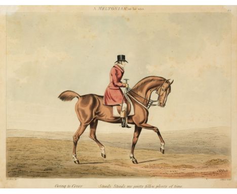 * Hunt (George). Comparative Meltonians. As they are and as they were..., 6 plates, circa 1823, the set of six aquatints afte