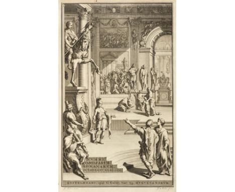 Foy-Vaillant (Jean). Nummi Antiqui Familiarum Romanarum, 2 volumes in 3, Amsterdam: G. Gallet, 1703, half title and engraved 