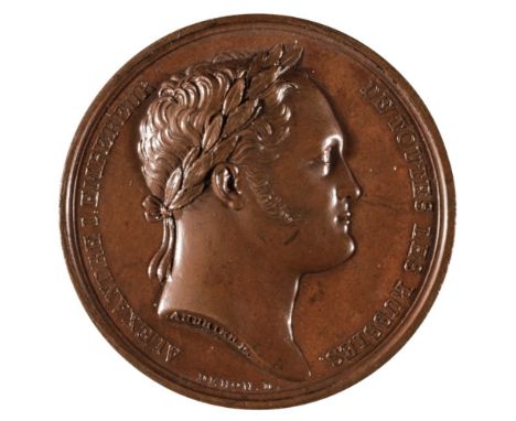 * Russia. Alexander I (1801-1825). AE Medal, Visit To Paris, 1814, by B. Andrieu. Obv: Laureated bust of Alexander I right. R