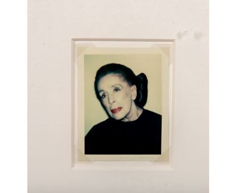 Photograph of Martha Graham (American, 1894-1991) taken in 1979 by Andy Warhol. Martha Graham was an American modern dancer a