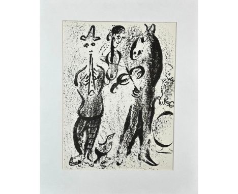 Lithograph titled Les Saltimbanques M. 395 Portfolio: Lithographs Book II. Publisher- George Braziller, New York. Year 1963. 