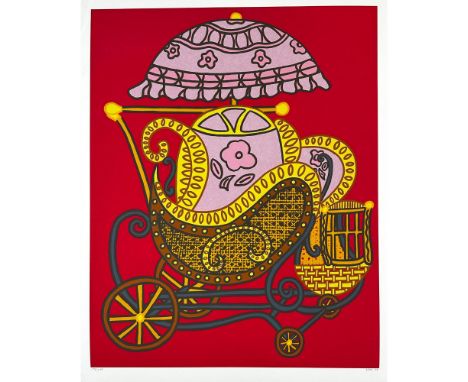 Serigraph titled Baby Buggy. Year 1978. Signed lower right numbered 174/200. Sight size 26"" x 33""Condition: Good.