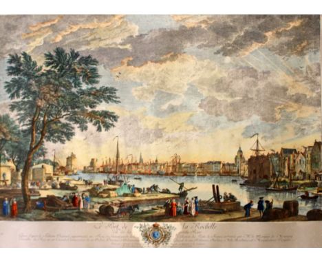 ST HILDA'S COLLEGE The Oxford Almanac, 69cm x 44cm; Le Port De La Rochelle, number 14 coloured lithograph, 53cm x 75cm; storm