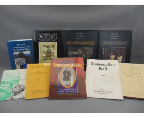 WELSH ART &amp; CULTURE BOOKS (8) and a 1967 auction catalogue for Bodysgallen Hall conducted by Blomfield &amp; Co Llandudno