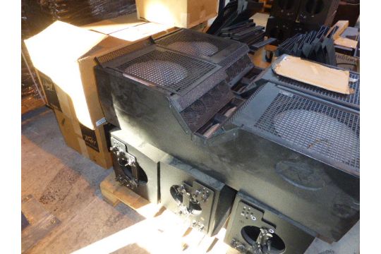 empty line array cabinets