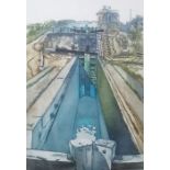 Gordon E Miles (b.1947)  Etching and aquatint "Bratch Locks", titled, signed and numbered 46/150