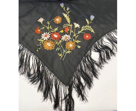 Louis Vuitton Fringed Scarf Flower Star Pattern Beige 45 x 160cm