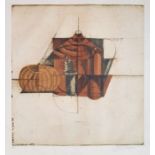 Brigitte Coudrain (b. 1934) Etching in Colour 'Le Petit Champ' signed in pencil, 34.5cm by 32cm,
