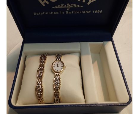 Rotary ladies matching watch and bracelet. P&amp;P Group 1 (£14+VAT for the first lot and £1+VAT for subsequent lots) 