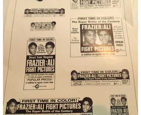 Advertising page for Ali Frazer fight. P&amp;P Group 1 (£14+VAT for the first lot and £1+VAT for subsequent lots) 