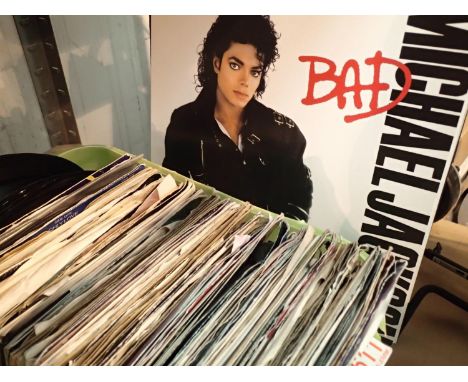 Selection of mixed LPs and seven inch to include Bad Michael Jackson. Not available for in-house P&amp;P, contact Paul O'Hea 