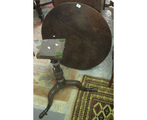 19th Century mahogany tilt top tripod table.(B.P. 24% incl. VAT)