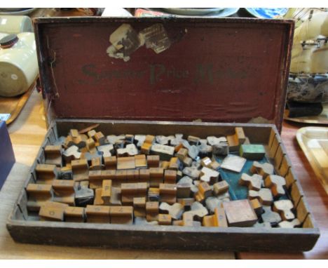 A boxed vintage Superior Price marker printing set.(B.P. 24% incl. VAT)
