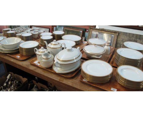 Ten trays of Noritake 'Richmond' and 'Couleuver' similar porcelain dinnerware and tea items comprising: cups; saucers; plates