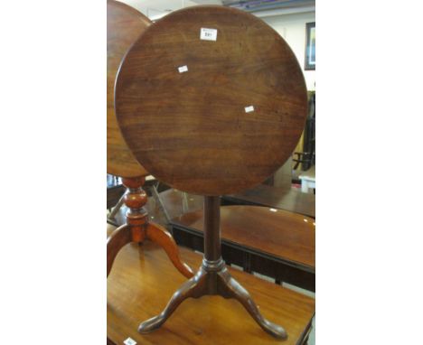 19th Century mahogany tilt top tripod table.(B.P. 24% incl. VAT)   CONDITION REPORT:  Rather tired, slightly faded and dry bu