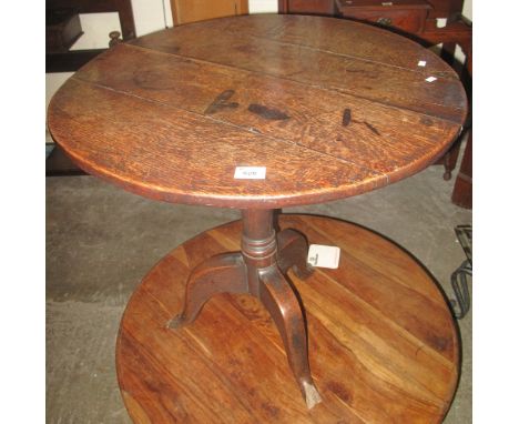 19th Century oak tilt top tripod table.(B.P. 24% incl. VAT)