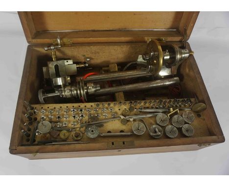 Quantity of Watch Tools, Parts and Accessories, To include a Drill, Horological Books, Late 18th Century Clock Dial Cover, Na