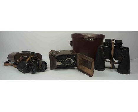Pair of Carl Zeiss Binoculars, 8 x 50, Also with another pair of Binoculars, Noctovist Mk II, 8 x 30, Both with fitted cases,