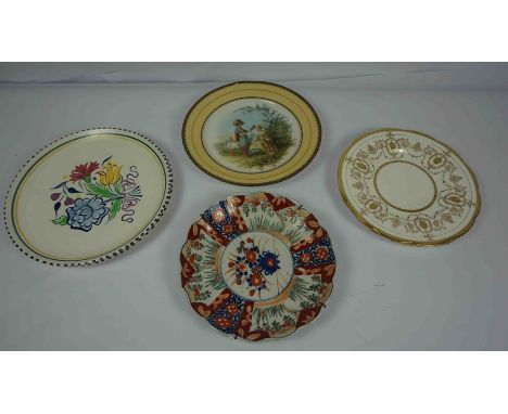 Quantity of Porcelain and China, To include a Royal Crown Derby Milk Jug, Pair of Cabinet Plates by Minton, Two Poole Plates,