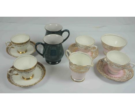 Quantity of Tea China, To include part sets by Plant Tuscan, Royal Stafford and Royal Standard, Also with a set of six Denby 