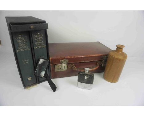 Quantity of Sundries, To include China, Vintage Typewriter, Stoneware Bottles, Books etc, Eight Boxes 