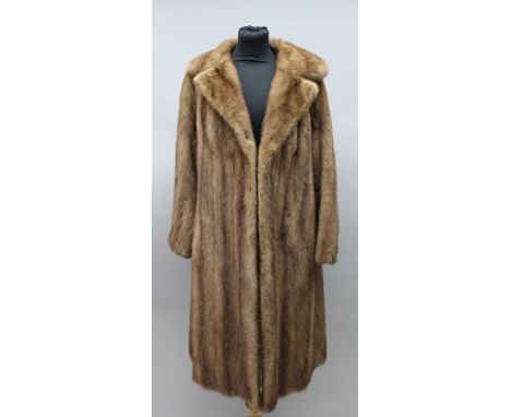 A FULL LENGTH MINK COAT, bears "Faulkes, Edgbaston, Birmingham" label 