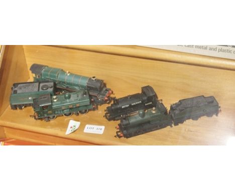 FOUR VARIOUS HORNBY 00 GAUGE LOCOS including; King Edward I 6024 4-6-0 with tender, Great Western, green livery, tank engine 